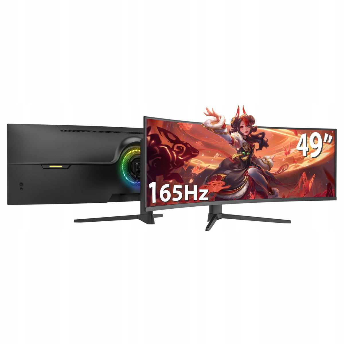 PRO-VIEW Monitor zakrzywiony 49 5120x1440, 5K, 165Hz, Gamingowy, VA, RGB, USB-C