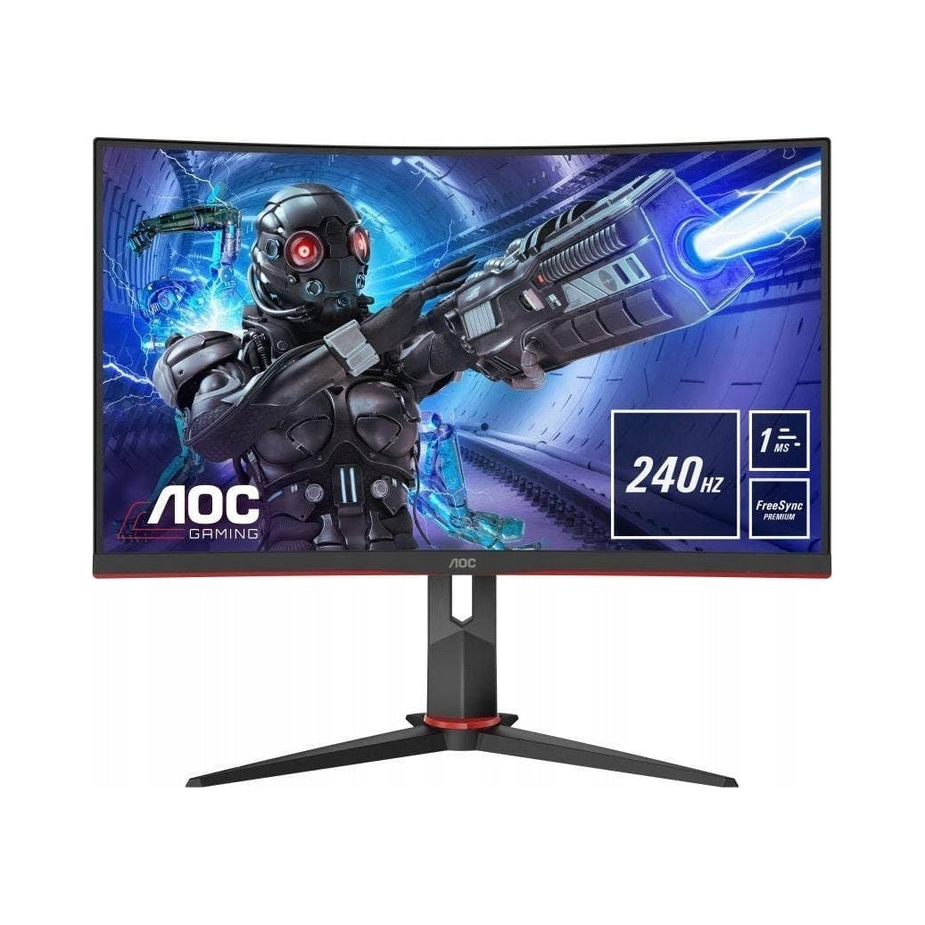 AOC 2X Monitor 240Hz 32 cale AOC C32G2ZE/BK FHD VA 1ms zakrzywiony gamingowy