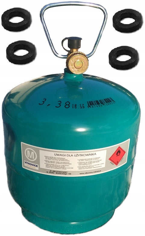 VItkovice Milmet BUTLA GAZOWA 3 KG PROPAN-BUTAN TURYSTYCZNA LPG USZCZELKI GRATIS