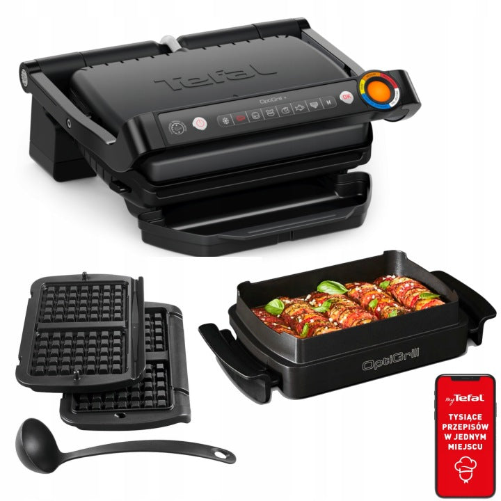 Tefal Grill elektryczny Optigrill+ GC7178 + SET ACC 2000 W gofry