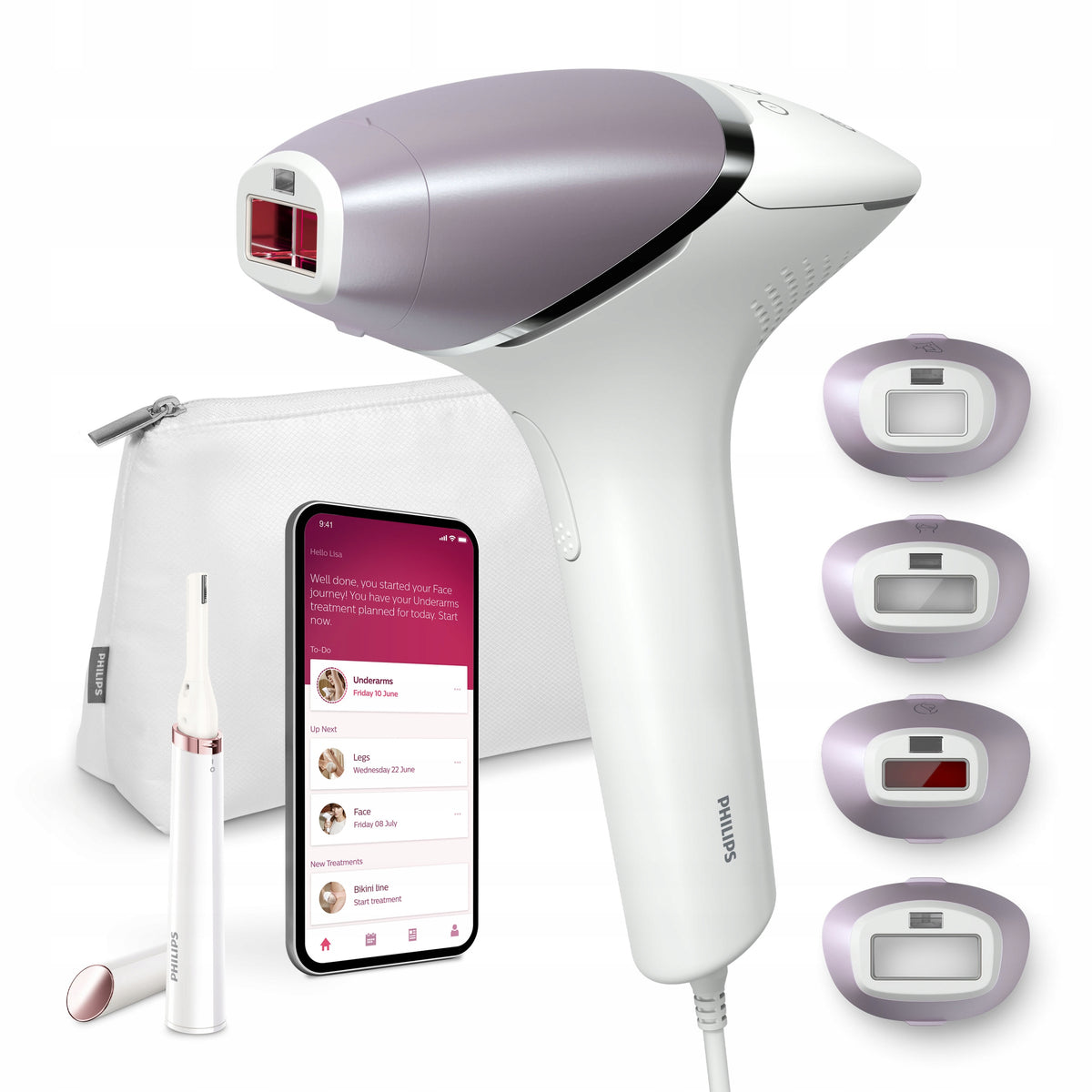 Depilator IPL Philips Lumea 8000 4 nasadki + trymer ołówkowy BRI949/00
