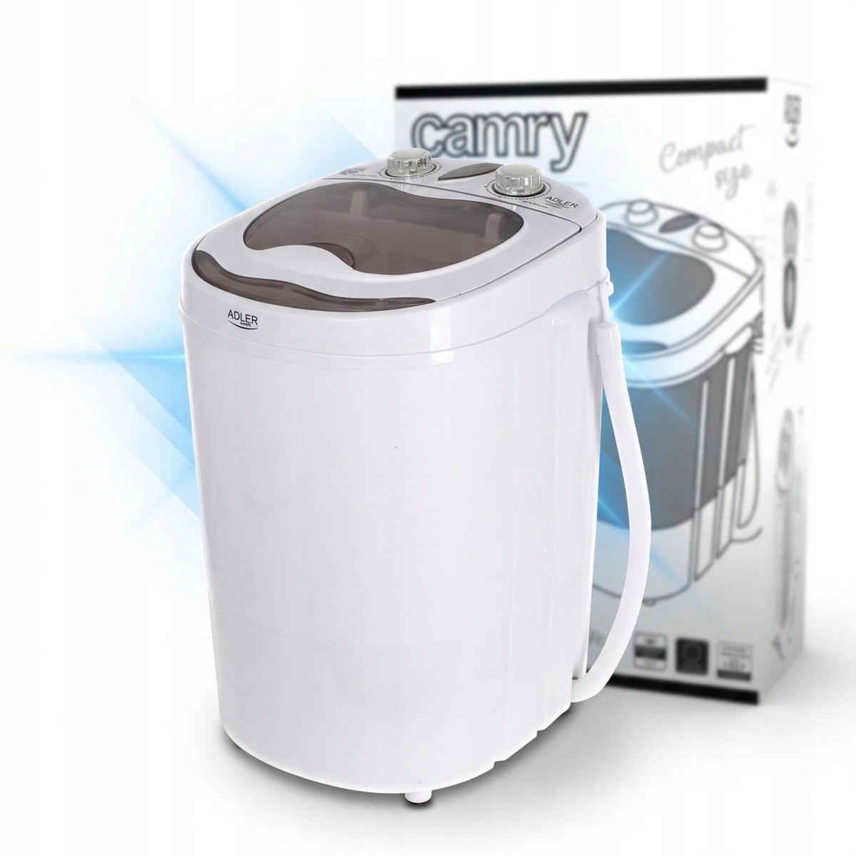 ADLER MINI PRALKA TURYSTYCZNA 3kg Z WIRÓWKĄ 1kg 2w1 DOMOWA TURYSTYCZNA NA DZIAŁKĘ(MINI PRALKA TURYSTYCZNA 3kg Z WIRÓWKĄ 1kg 2w1 DOMOWA TURYSTYCZNA NA DZIAŁKĘ)