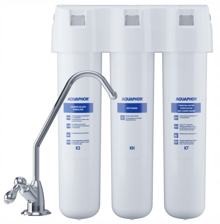 OdkryjAquaphor Filtr Aquaphor Podzlewowy z baterią, Filtracja 3-stopniowa do 6000L(Filtr Aquaphor Podzlewowy z baterią)
