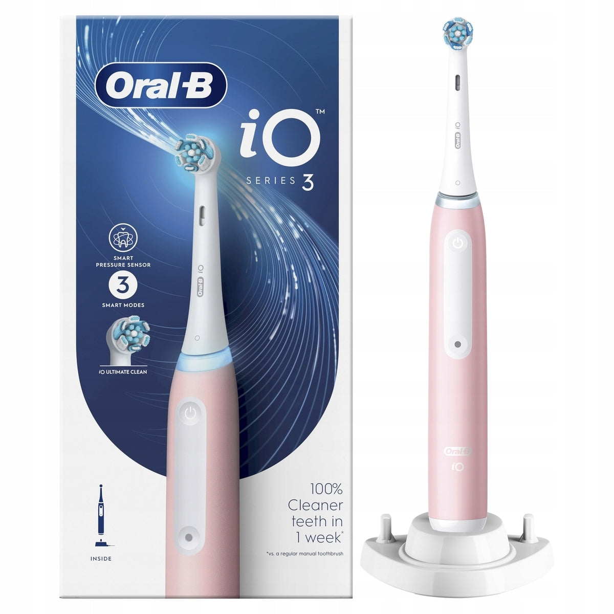 Oral-B iO3 Różowa Szczoteczka elektryczna(Oral-B iO3 Różowa Szczoteczka elektryczna)