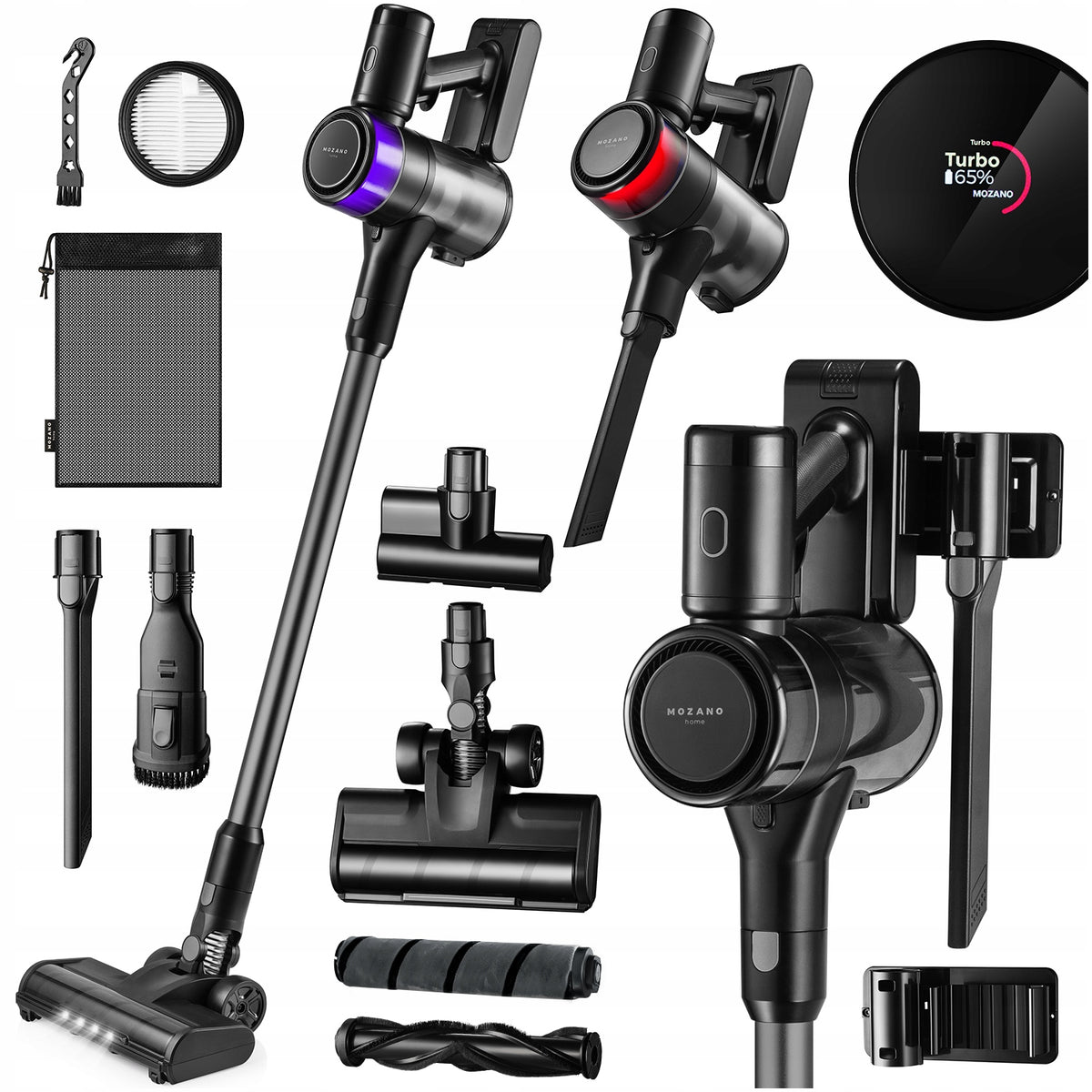 ODKURZACZ BEZPRZEWODOWY PIONOWY RĘCZNY 14w1 LED MOZANO HANDY PRO(ODKURZACZ BEZPRZEWODOWY PIONOWY RĘCZNY 14w1 LED MOZANO HANDY PRO)