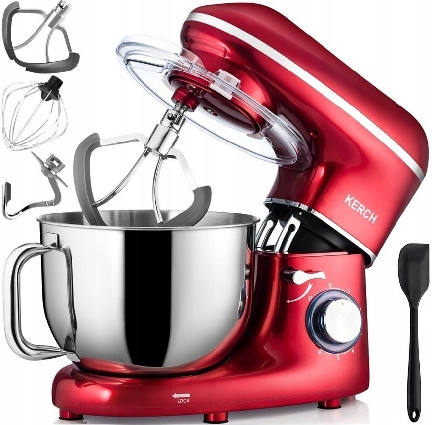 ROBOT KUCHENNY PLANETARNY MIKSER Z MISĄ KERCH MYCHEF 4000W RED 6,2L(ROBOT KUCHENNY PLANETARNY MIKSER Z MISĄ KERCH MYCHEF 4000W RED 6)