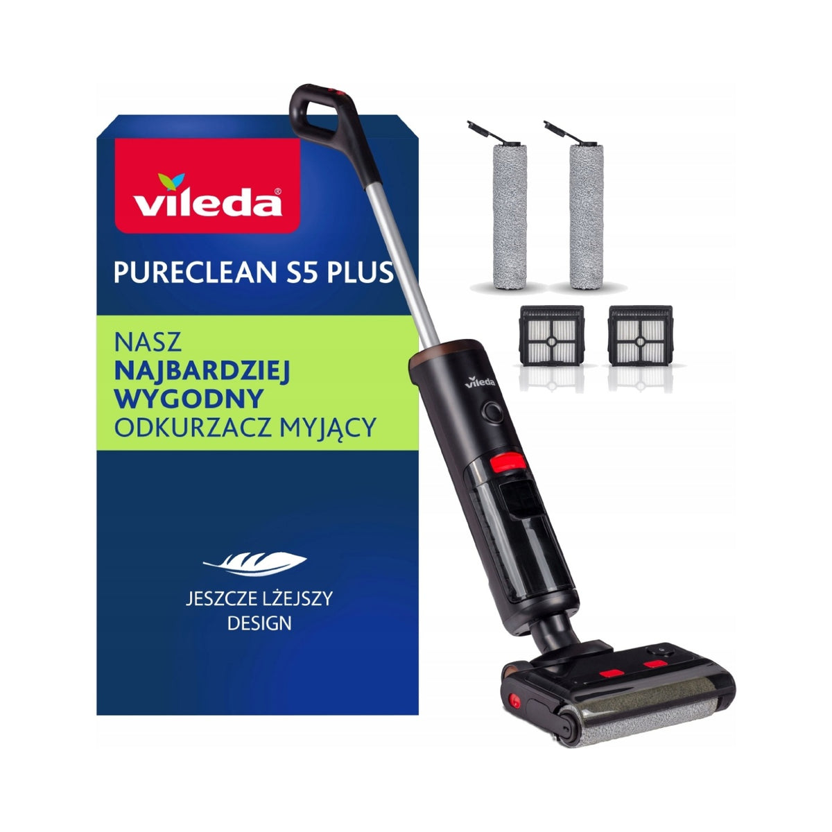 ODKURZACZ MYJĄCY VILEDA PURECLEAN S5 PLUS BEZPRZEWODOWY 2W1