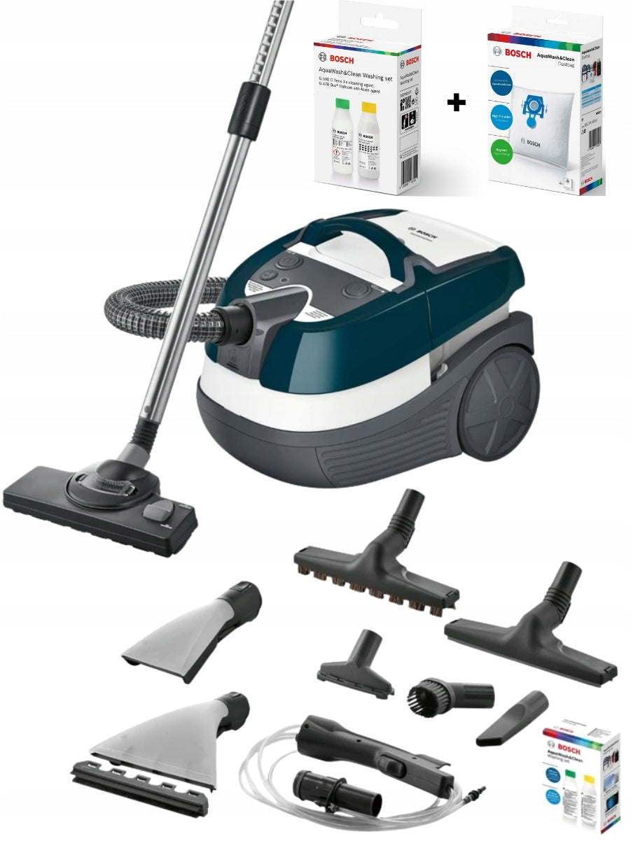 Odkurzacz piorący Bosch AquaWashClean BWD41720 1700W 5L + Akcesoria gratis(Odkurzacz piorący Bosch AquaWashClean BWD41720 1700W 5L + Akcesoria gratis)