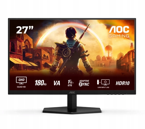 AOC Monitor gamingowy 2K 27 cali AOC Q27G42XNE Fast VA 180Hz 0,5ms MPRT